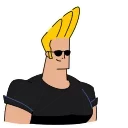 👍-Johnny Bravo, Telegram Sticker