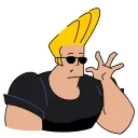 😍-Johnny Bravo, Telegram Sticker
