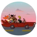 😎-Johnny Bravo, Telegram Sticker
