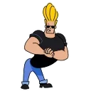 🔥-Johnny Bravo, Telegram Sticker