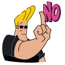 👎-Johnny Bravo, Telegram Sticker