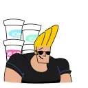 🍦-Johnny Bravo, Telegram Sticker