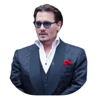🤩-Johnny Depp, Telegram Sticker