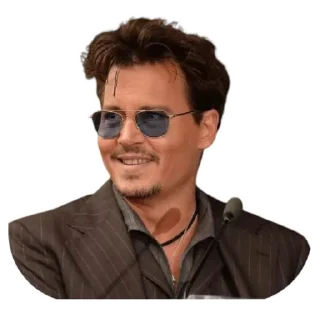 😄-Johnny Depp, Telegram Sticker