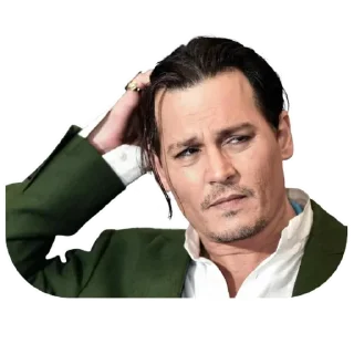 🤨-Johnny Depp, Telegram Sticker
