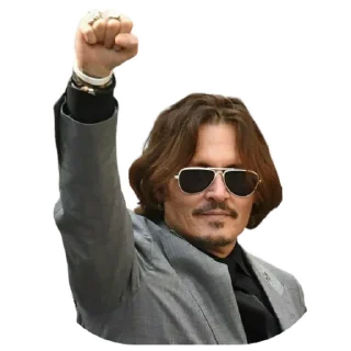 ✊-Johnny Depp, Telegram Sticker