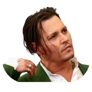🧐-Johnny Depp, Telegram Sticker