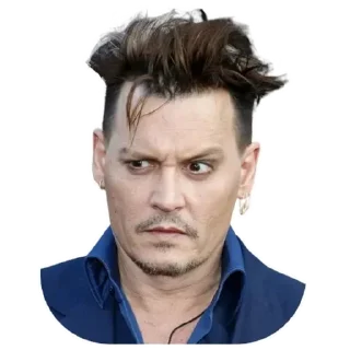 🤨-Johnny Depp, Telegram Sticker