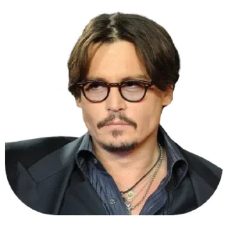 😕-Johnny Depp, Telegram Sticker