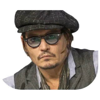 😒-Johnny Depp, Telegram Sticker