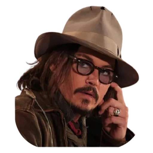 Johnny Depp, telegram sticker