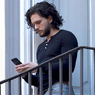 ❄️-Jon Snow(Kit), Telegram Sticker