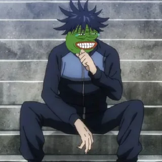 😂-jujutsu pepe @Toji_sama, Telegram Sticker