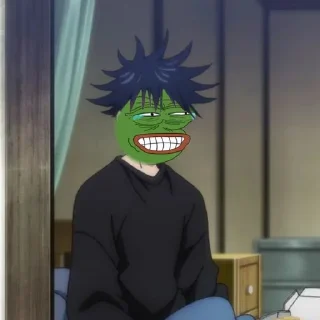 😂-jujutsu pepe @Toji_sama, Telegram Sticker