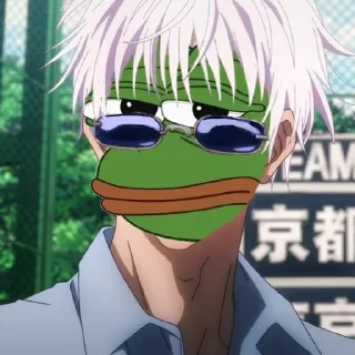 😐-jujutsu pepe @Toji_sama, Telegram Sticker