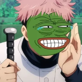 😂-jujutsu pepe @Toji_sama, Telegram Sticker