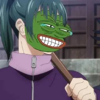 😂-jujutsu pepe @Toji_sama, Telegram Sticker