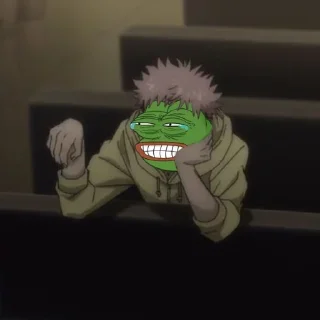 😂-jujutsu pepe @Toji_sama, Telegram Sticker