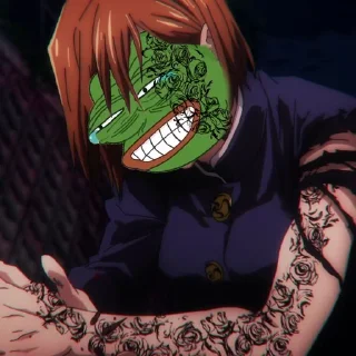 😂-jujutsu pepe @Toji_sama, Telegram Sticker