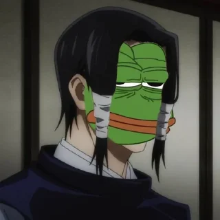 😒-jujutsu pepe @Toji_sama, Telegram Sticker