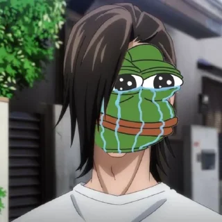 😭-jujutsu pepe @Toji_sama, Telegram Sticker