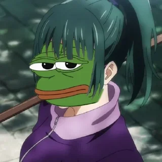 😐-jujutsu pepe @Toji_sama, Telegram Sticker
