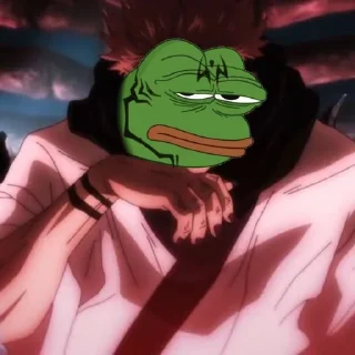 😒-jujutsu pepe @Toji_sama, Telegram Sticker