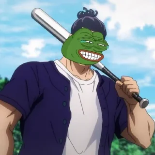 😂-jujutsu pepe @Toji_sama, Telegram Sticker