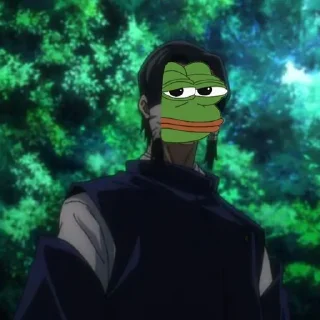 😐-jujutsu pepe @Toji_sama, Telegram Sticker
