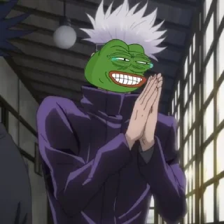 😂-jujutsu pepe @Toji_sama, Telegram Sticker