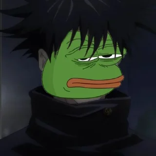 😒-jujutsu pepe @Toji_sama, Telegram Sticker