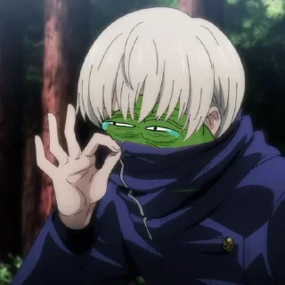 😂-jujutsu pepe @Toji_sama, Telegram Sticker