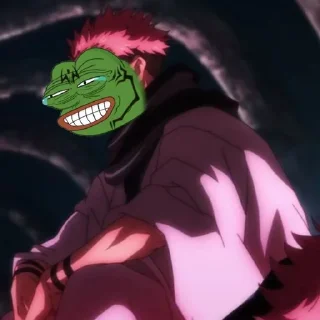 😂-jujutsu pepe @Toji_sama, Telegram Sticker