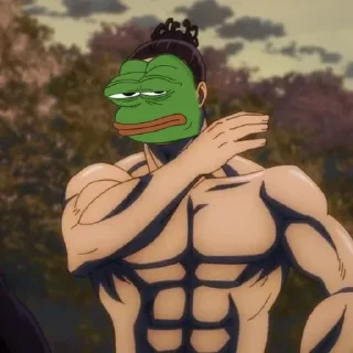 😒-jujutsu pepe @Toji_sama, Telegram Sticker
