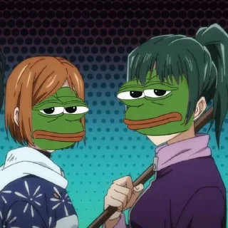 😐-jujutsu pepe @Toji_sama, Telegram Sticker