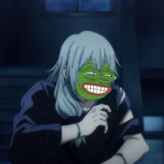 😂-jujutsu pepe @Toji_sama, Telegram Sticker