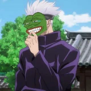 😂-jujutsu pepe @Toji_sama, Telegram Sticker