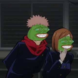 😂-jujutsu pepe @Toji_sama, Telegram Sticker