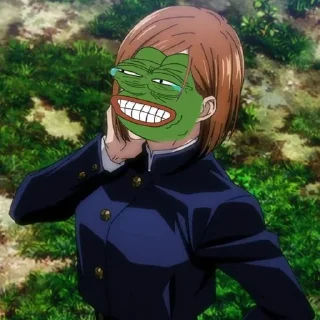😂-jujutsu pepe @Toji_sama, Telegram Sticker