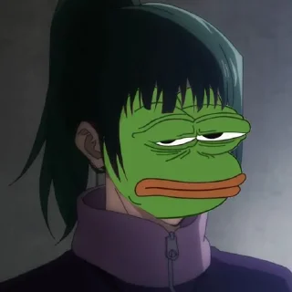 😒-jujutsu pepe @Toji_sama, Telegram Sticker