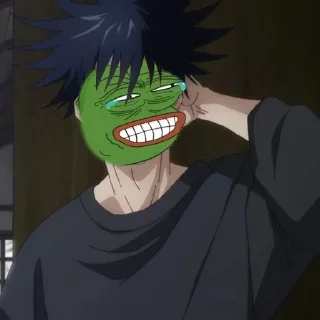 😂-jujutsu pepe @Toji_sama, Telegram Sticker