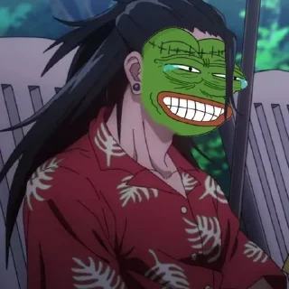 😂-jujutsu pepe @Toji_sama, Telegram Sticker