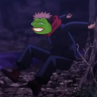 😂-jujutsu pepe @Toji_sama, Telegram Sticker