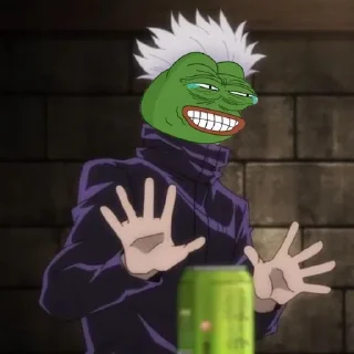 😂-jujutsu pepe @Toji_sama, Telegram Sticker