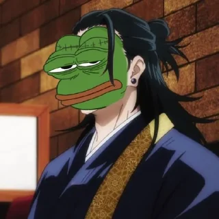😒-jujutsu pepe @Toji_sama, Telegram Sticker