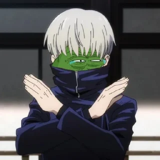 😂-jujutsu pepe @Toji_sama, Telegram Sticker