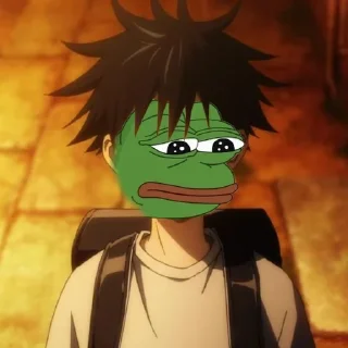 😐-jujutsu pepe @Toji_sama, Telegram Sticker