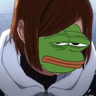😒-jujutsu pepe @Toji_sama, Telegram Sticker