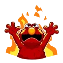 😡-Elmo, Telegram Sticker