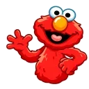 👋-Elmo, Telegram Sticker